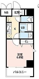 Blance'OMIYA 1Kの間取図画像