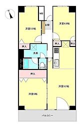 洋伸大宮マンション 3LDKの間取図画像