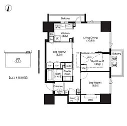 COMFORIA大宮 3LDKの間取図画像