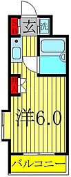NTC大宮 ワンルームの間取図画像