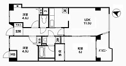 ファーストパレス与野本町 3LDKの間取図画像