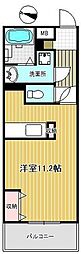 三橋MSK ワンルームの間取図画像