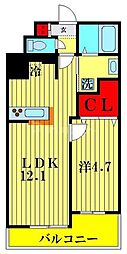 LIBRGRANT大宮 1LDKの間取図画像