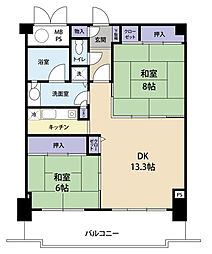 間取図画像 2LDK