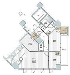 間取図画像 2SLDK