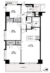 コルサム亀戸 3LDKの間取図画像