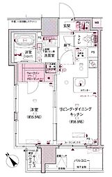 ラ・コスタ新宿余丁町 1LDKの間取図画像