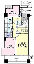 オリンピアード麻布霞坂 1SLDKの間取図画像