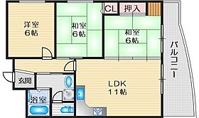 江坂第二下伊マンション 603 ｜ 大阪府吹田市垂水町３丁目（賃貸マンション3LDK・6階・61.44㎡） その2