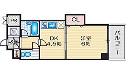 フェリーチェ江坂マンション 8階1DKの間取り