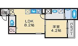 ＦＤＳ吹田II番館 2階1LDKの間取り