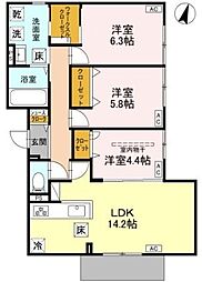 間取図画像 3LDK