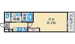 リアコート関大前ＥＡＳＴ 3階1Kの間取り