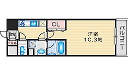 ＣＡＬＭＥ高浜 1階1Kの間取り