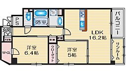 Stella 2階2LDKの間取り