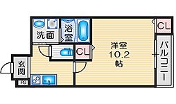 フジパレス吹田金田公園 3階1LDKの間取り