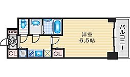 S-RESIDENCEESAKA 1Kの間取図画像