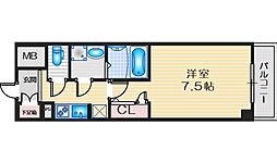 S-レジデンス江坂アレグリア 1Kの間取図画像