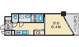 ファーストフィオーレ江坂グレース 1Kの間取図画像
