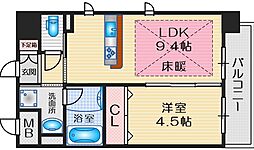 第25関根マンション 1LDKの間取図画像