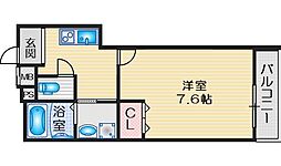 フジパレス吹田垂水町 1Kの間取図画像
