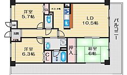 ル・アン緑地 3LDKの間取図画像