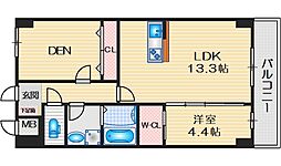 豊中市三和町1丁目マンション 1SLDKの間取図画像