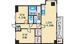千里ニチゴマンション 2LDKの間取図画像