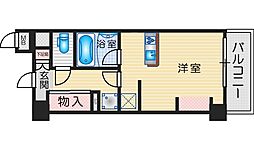 THEMUTUAL江坂 ワンルームの間取図画像