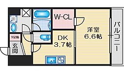 ハイムラポールPart13 1DKの間取図画像