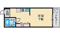 イーズ3 ワンルームの間取図画像