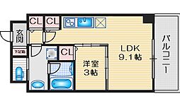 小西マンション 1DKの間取図画像