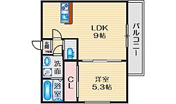 Scala Toyotsu 1LDKの間取図画像