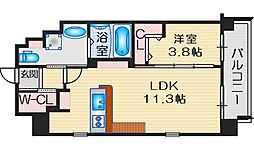 ブランカイズミ 1LDKの間取図画像