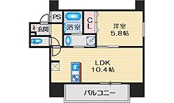 プレデアス千里山田 1LDKの間取図画像