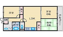 ルネ豊中 3LDKの間取図画像