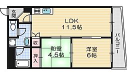 スタシア緑地公園 2LDKの間取図画像