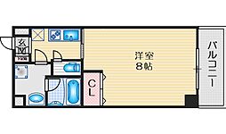 エルソル江坂 1Kの間取図画像