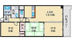アラメダ・江坂 3LDKの間取図画像