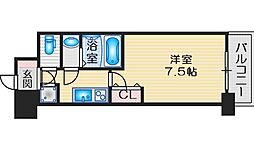 アドバンス江坂ラシュレ 1Kの間取図画像