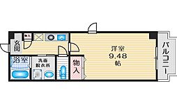 M・緑地 1Kの間取図画像