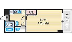 グレース緑地 1Kの間取図画像