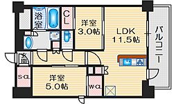シーズンフラッツ緑地公園 2LDKの間取図画像