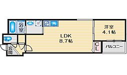 signet庄内 1LDKの間取図画像