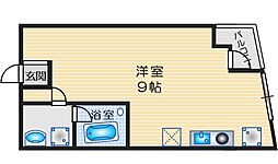 オリエンタルマンション ワンルームの間取図画像