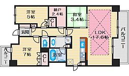 ローレルコート江坂 3SLDKの間取図画像