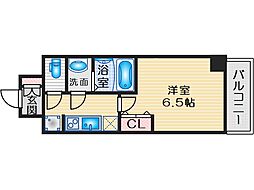 アルティザ江坂 1Kの間取図画像