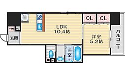 EST18 1LDKの間取図画像