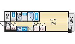 Urbanex江坂広芝 1Kの間取図画像