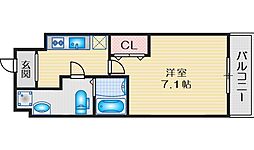 サムティ江坂ジュレーヴ 1Kの間取図画像